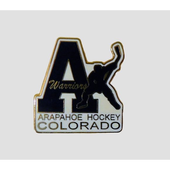 GH Pin Co. Other - Warriors Arapahoe Colorado Hockey Pin Tie Tac Lapel Hat 1x1 in